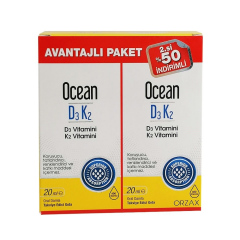 Orzax Ocean D3K2 20 ml Sprey Avantajlı 2li Paket