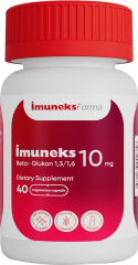 Imuneks 10 mg Beta glukan içeren takviye edici gıda