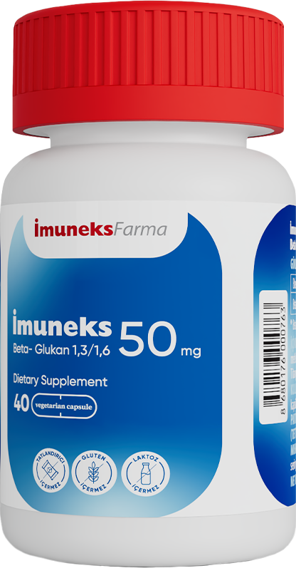 Imuneks 50 mg Beta Glukan İçeren kapsül