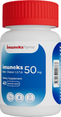 Imuneks 50 mg Beta Glukan İçeren kapsül