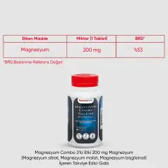 Imuneks Magnezyum Combo 3lü Etki 60 Tablet