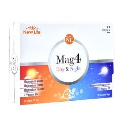 New Life Mag4 Gece ve gündüz magnezyumu 60 tablet