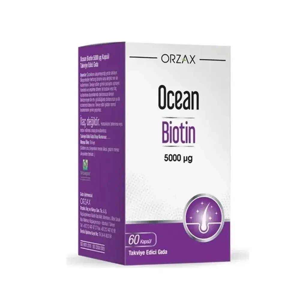 Ocean Biotin Kapsül 5000 µg 60 Kapsül