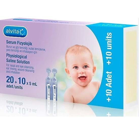 Alvita Serum Fizyolojik 30 Flakon