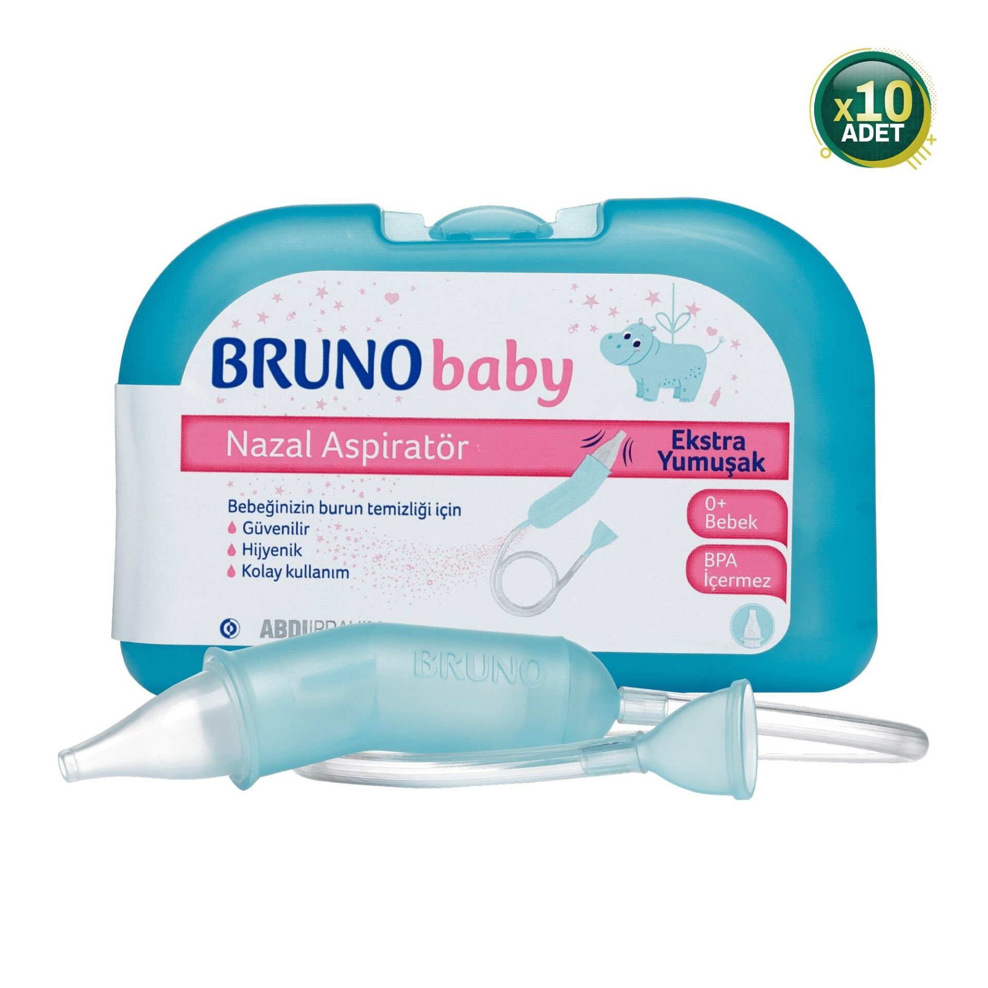 BRUNO BABY NAZAL ASPIRATOR 2 YEDEK UCLU 1 adet