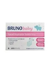 BRUNO BABY NAZAL ASPIRATOR YEDEK UC 10 adet